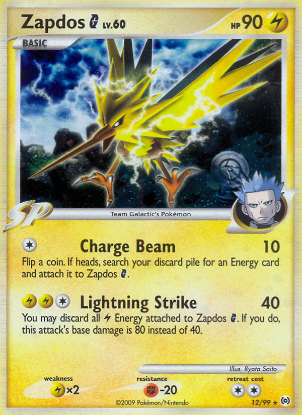 Zapdos G (12/99) [Platinum: Arceus] | Jomio and Rueliete's Cards and Comics
