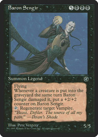Baron Sengir [Homelands] | Jomio and Rueliete's Cards and Comics