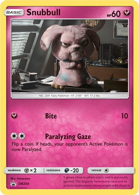 Snubbull (SM200) [Sun & Moon: Black Star Promos] | Jomio and Rueliete's Cards and Comics