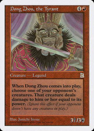 Dong Zhou, the Tyrant [Portal Three Kingdoms] | Jomio and Rueliete's Cards and Comics