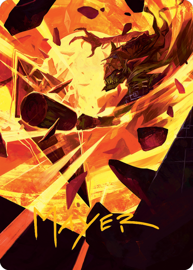 Zada, Hedron Grinder Art Card (Gold-Stamped Signature) [March of the Machine Art Series] | Jomio and Rueliete's Cards and Comics