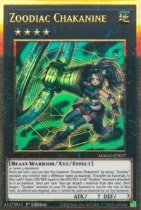Zoodiac Chakanine [MAGO-EN037] Gold Rare | Jomio and Rueliete's Cards and Comics
