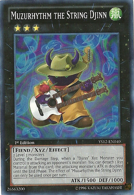 Muzurhythm the String Djinn [YS12-EN040] Super Rare | Jomio and Rueliete's Cards and Comics