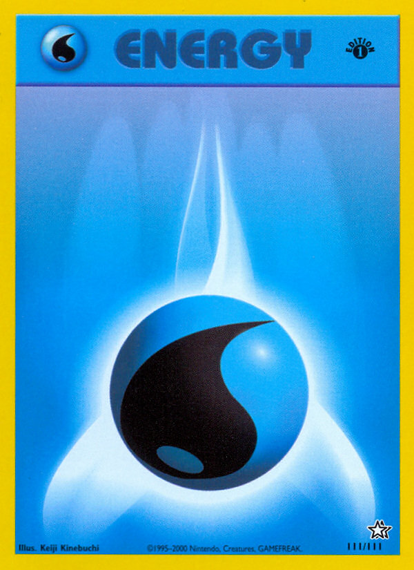 Water Energy (111/111) [Neo Genesis 1st Edition] | Jomio and Rueliete's Cards and Comics