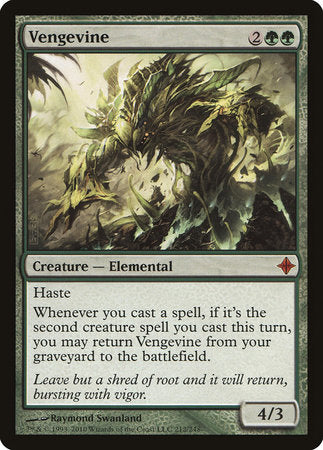 Vengevine [Rise of the Eldrazi] | Jomio and Rueliete's Cards and Comics