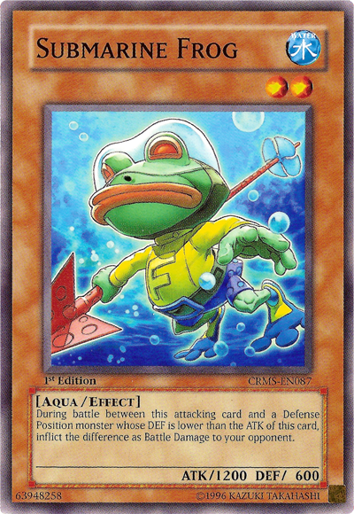 Submarine Frog [CRMS-EN087] Common | Jomio and Rueliete's Cards and Comics