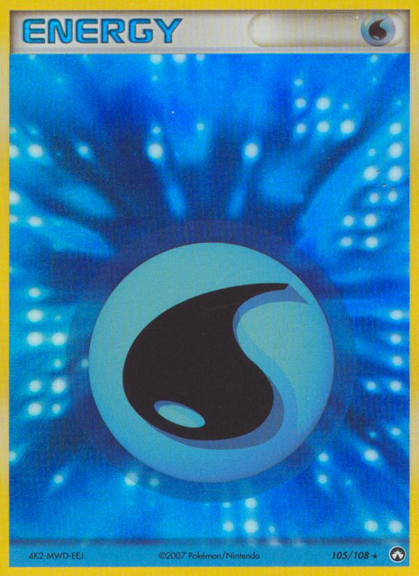 Water Energy (105/108) [EX: Power Keepers] | Jomio and Rueliete's Cards and Comics