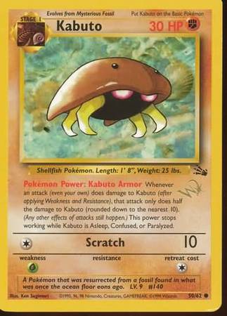 Kabuto (50/62) (W Stamped Promo) [Fossil Unlimited] | Jomio and Rueliete's Cards and Comics