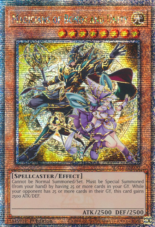 Magicians of Bonds and Unity (Quarter Century Secret Rare) [AGOV-EN000] Quarter Century Secret Rare | Jomio and Rueliete's Cards and Comics