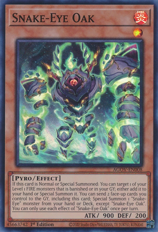 Snake-Eye Oak [AGOV-EN008] Super Rare | Jomio and Rueliete's Cards and Comics