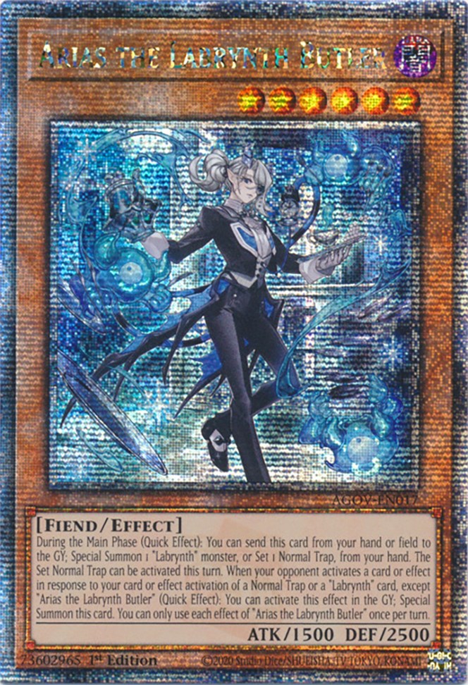 Arias the Labrynth Butler (Quarter Century Secret Rare) [AGOV-EN017] Quarter Century Secret Rare | Jomio and Rueliete's Cards and Comics