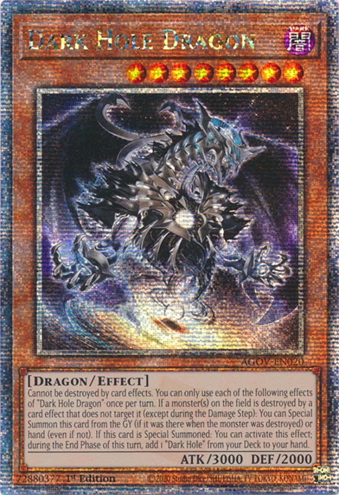 Dark Hole Dragon (Quarter Century Secret Rare) [AGOV-EN020] Quarter Century Secret Rare | Jomio and Rueliete's Cards and Comics
