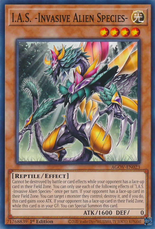 I.A.S. -Invasive Alien Species- [AGOV-EN023] Common | Jomio and Rueliete's Cards and Comics
