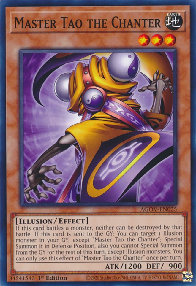Master Tao the Chanter [AGOV-EN025] Common | Jomio and Rueliete's Cards and Comics