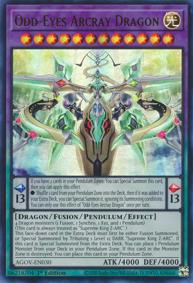 Odd-Eyes Arcray Dragon [AGOV-EN030] Ultra Rare | Jomio and Rueliete's Cards and Comics