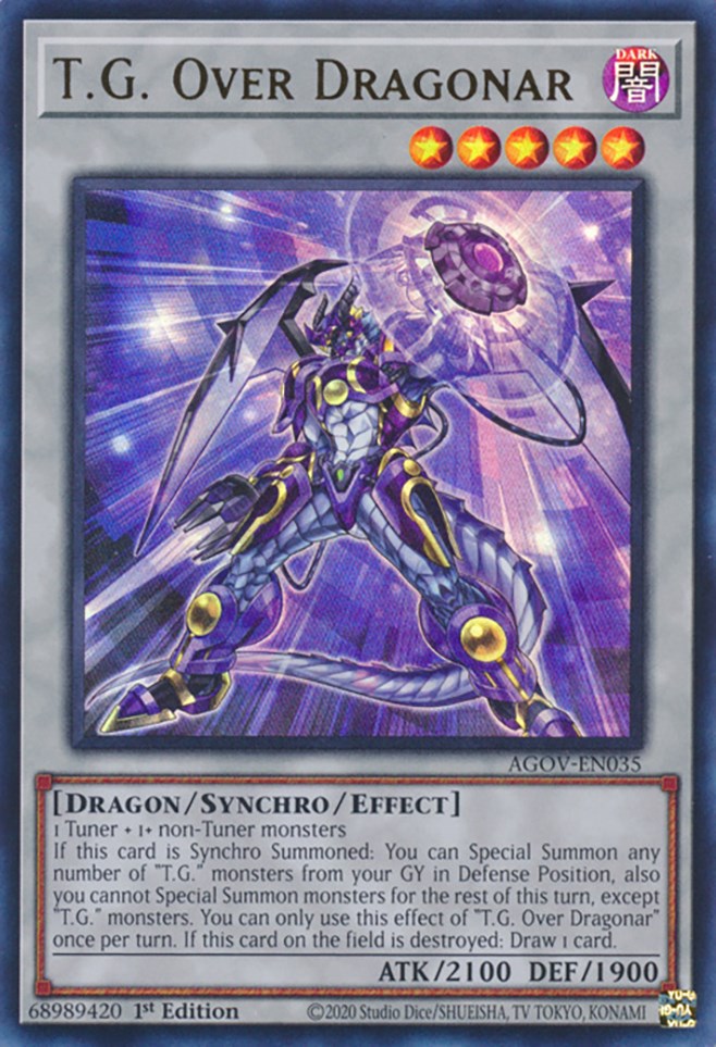 T.G. Over Dragonar [AGOV-EN035] Ultra Rare | Jomio and Rueliete's Cards and Comics