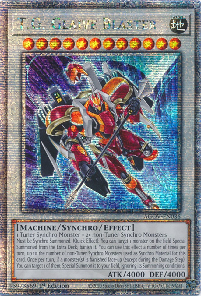 T.G. Glaive Blaster (Quarter Century Secret Rare) [AGOV-EN036] Quarter Century Secret Rare | Jomio and Rueliete's Cards and Comics