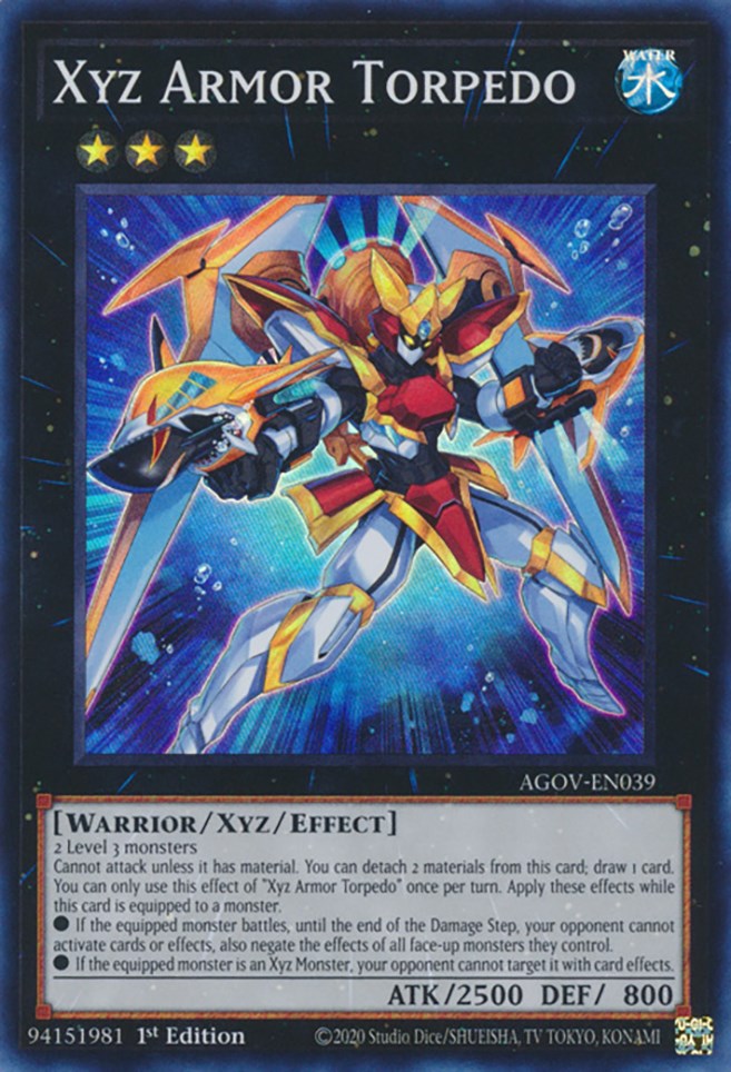 Xyz Armor Torpedo [AGOV-EN039] Super Rare | Jomio and Rueliete's Cards and Comics
