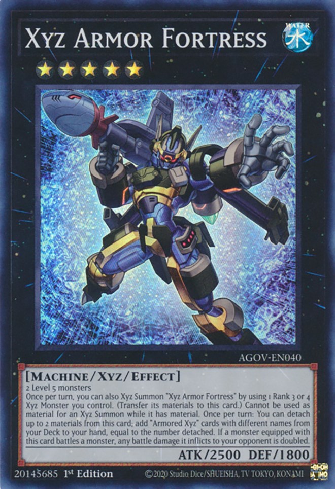 Xyz Armor Fortress [AGOV-EN040] Super Rare | Jomio and Rueliete's Cards and Comics