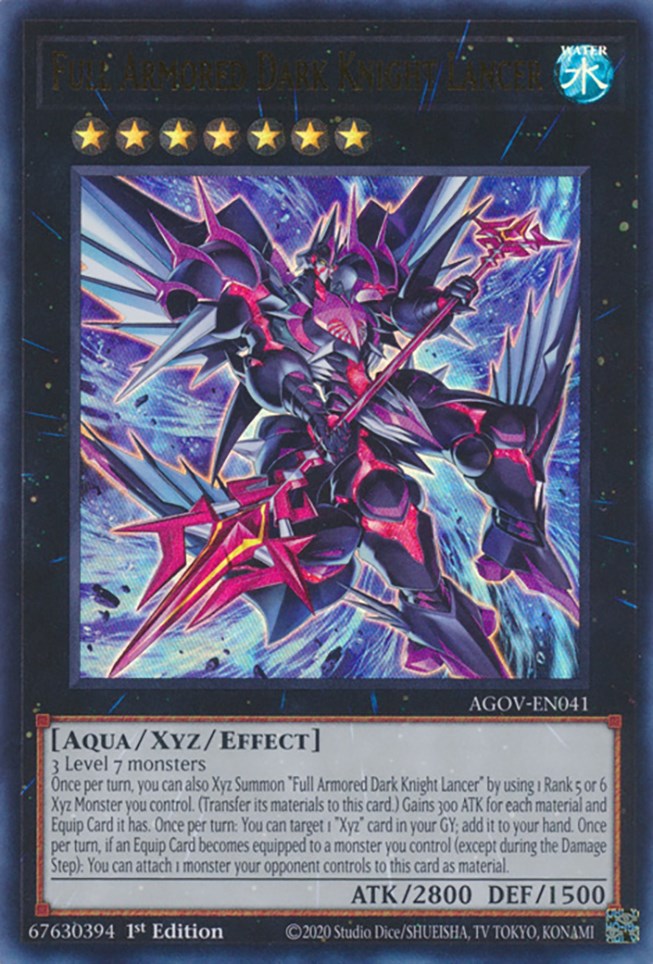 Full Armored Dark Knight Lancer [AGOV-EN041] Ultra Rare | Jomio and Rueliete's Cards and Comics