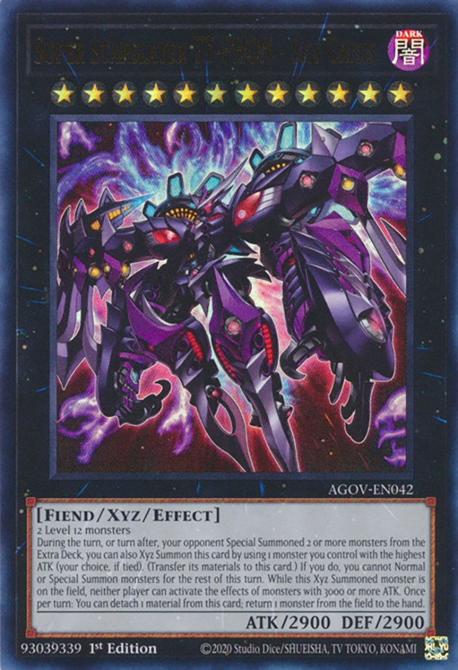 Super Starslayer TY-PHON - Sky Crisis [AGOV-EN042] Ultra Rare | Jomio and Rueliete's Cards and Comics