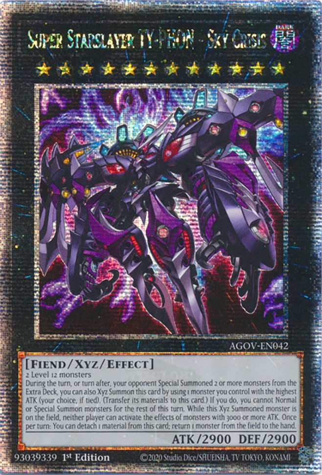 Super Starslayer TY-PHON - Sky Crisis (Quarter Century Secret Rare) [AGOV-EN042] Quarter Century Secret Rare | Jomio and Rueliete's Cards and Comics
