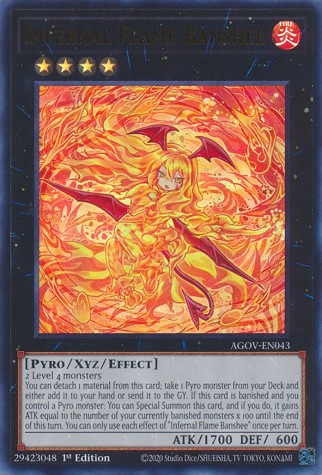 Infernal Flame Banshee [AGOV-EN043] Ultra Rare | Jomio and Rueliete's Cards and Comics