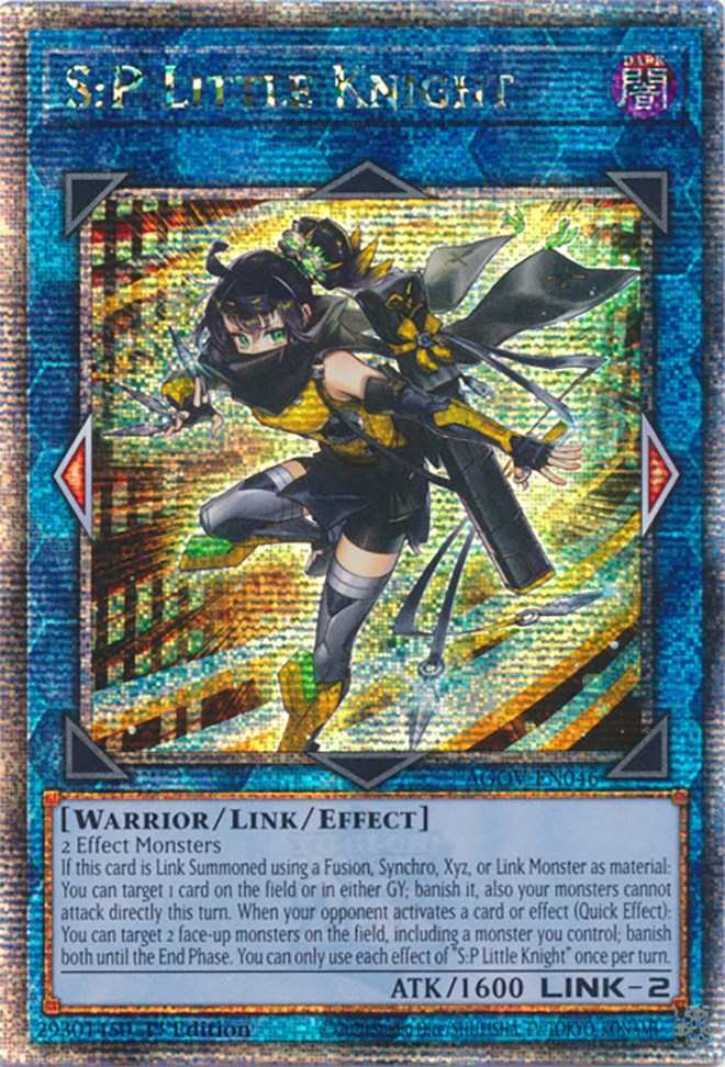 S:P Little Knight (Quarter Century Secret Rare) [AGOV-EN046] Quarter Century Secret Rare | Jomio and Rueliete's Cards and Comics