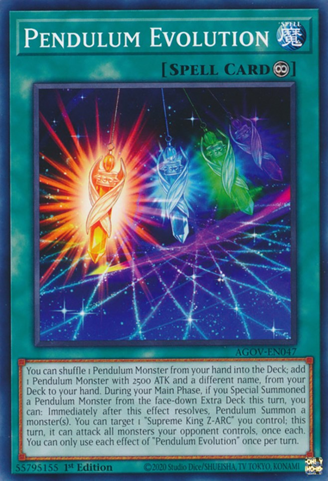 Pendulum Evolution [AGOV-EN047] Common | Jomio and Rueliete's Cards and Comics