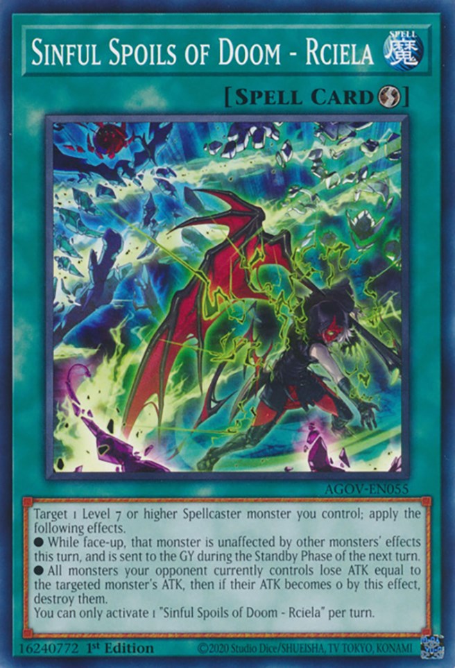 Sinful Spoils of Doom - Rciela [AGOV-EN055] Common | Jomio and Rueliete's Cards and Comics
