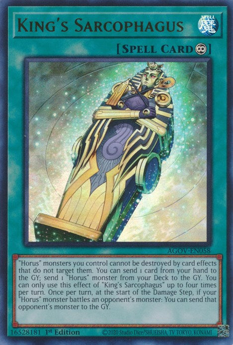 King's Sarcophagus [AGOV-EN058] Ultra Rare | Jomio and Rueliete's Cards and Comics