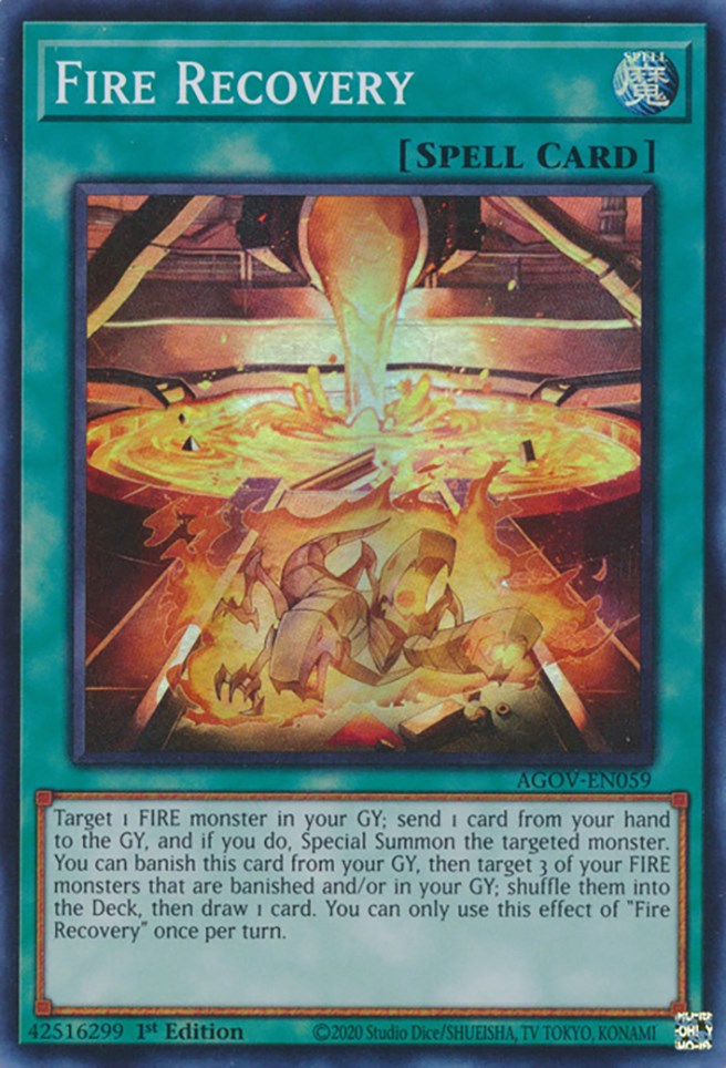 Fire Recovery [AGOV-EN059] Super Rare | Jomio and Rueliete's Cards and Comics