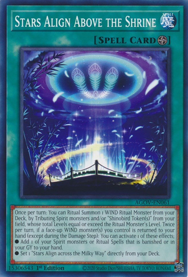 Stars Align Above the Shrine [AGOV-EN061] Common | Jomio and Rueliete's Cards and Comics