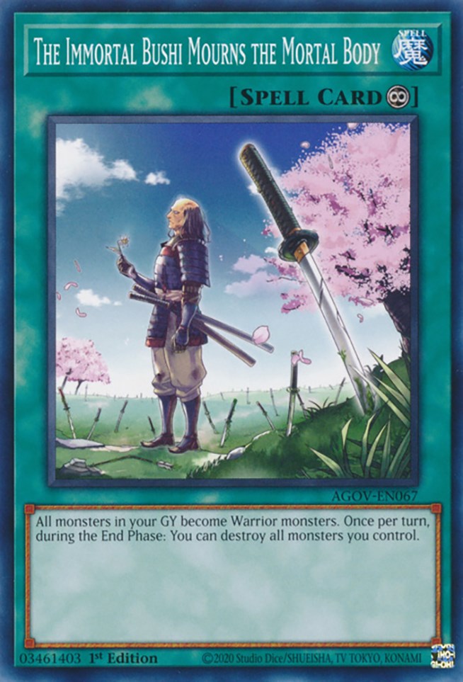 The Immortal Bushi Mourns the Mortal Body [AGOV-EN067] Common | Jomio and Rueliete's Cards and Comics