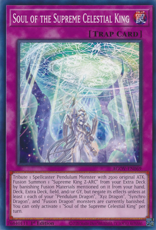 Soul of the Supreme Celestial King [AGOV-EN069] Common | Jomio and Rueliete's Cards and Comics