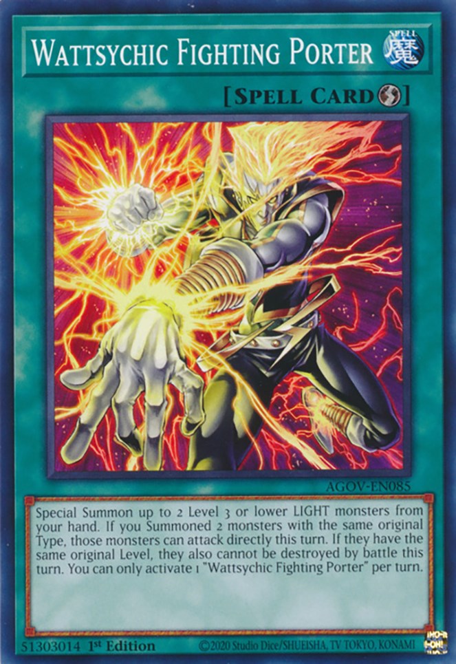 Wattsychic Fighting Porter [AGOV-EN085] Common | Jomio and Rueliete's Cards and Comics