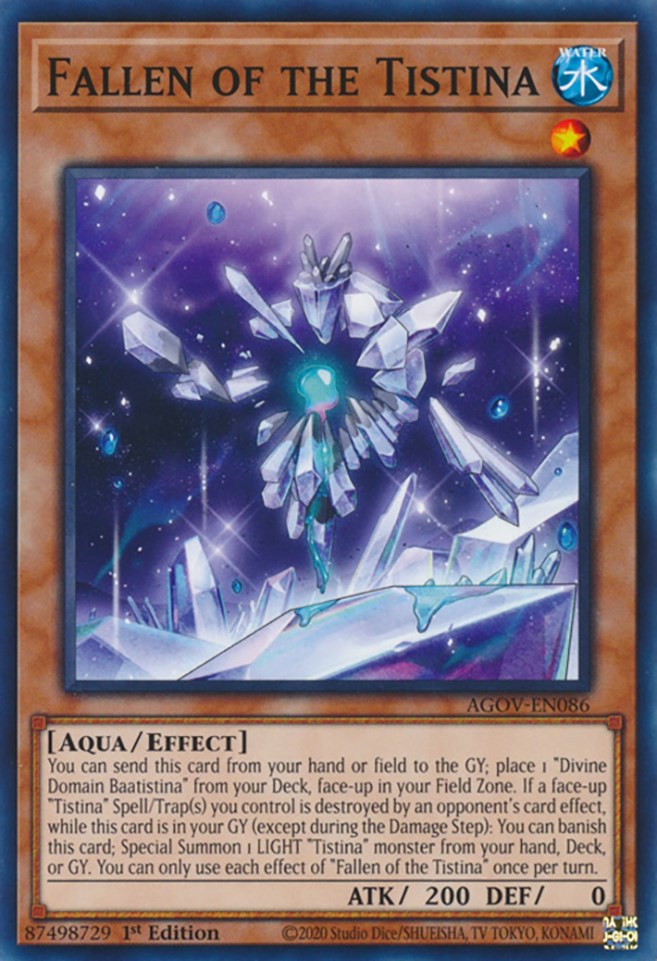 Fallen of the Tistina [AGOV-EN086] Common | Jomio and Rueliete's Cards and Comics