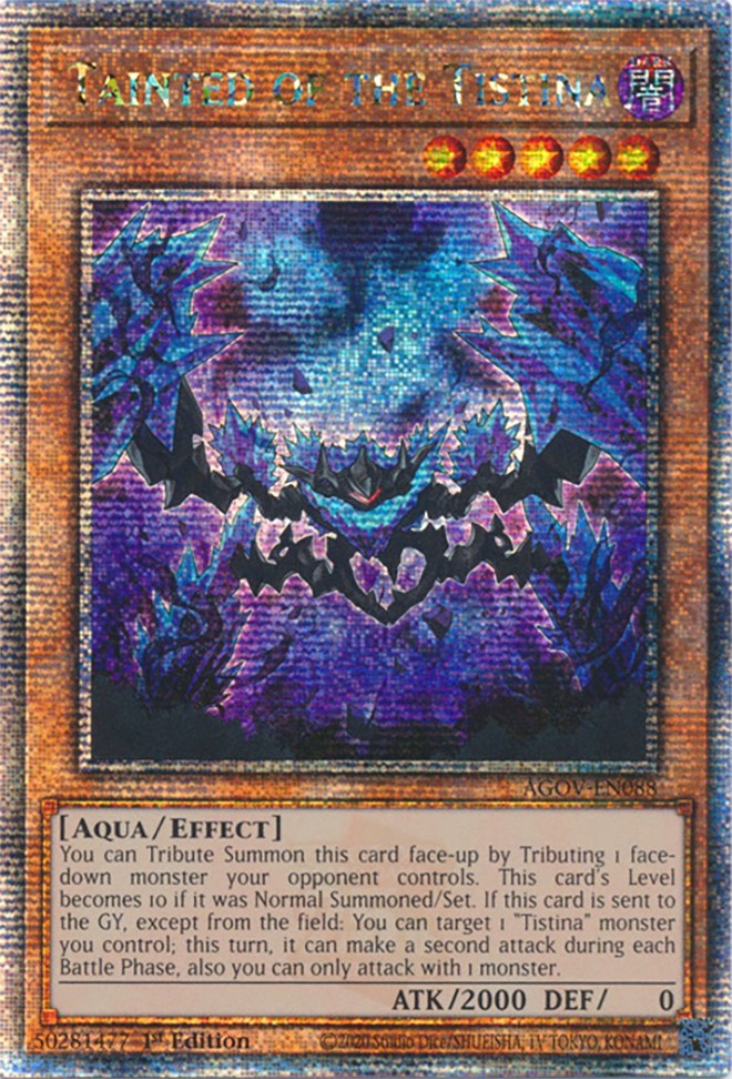 Tainted of the Tistina (Quarter Century Secret Rare) [AGOV-EN088] Quarter Century Secret Rare | Jomio and Rueliete's Cards and Comics