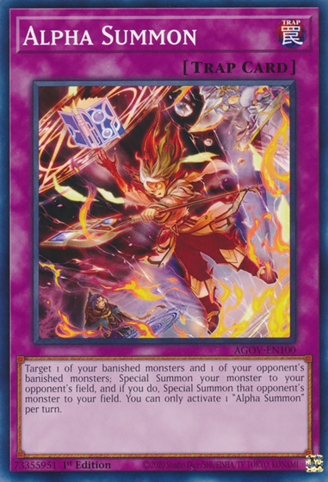 Alpha Summon [AGOV-EN100] Common | Jomio and Rueliete's Cards and Comics