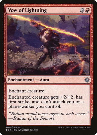 Vow of Lightning [Explorers of Ixalan] | Jomio and Rueliete's Cards and Comics