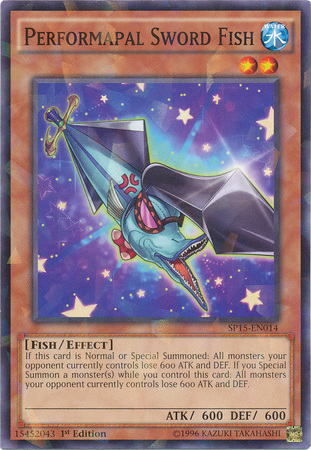 Performapal Sword Fish [SP15-EN014] Shatterfoil Rare | Jomio and Rueliete's Cards and Comics