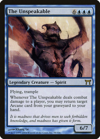 The Unspeakable [Champions of Kamigawa] | Jomio and Rueliete's Cards and Comics