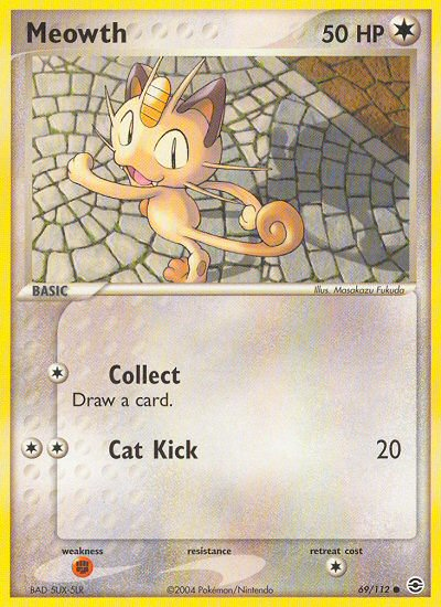 Meowth (69/112) [EX: FireRed & LeafGreen] | Jomio and Rueliete's Cards and Comics