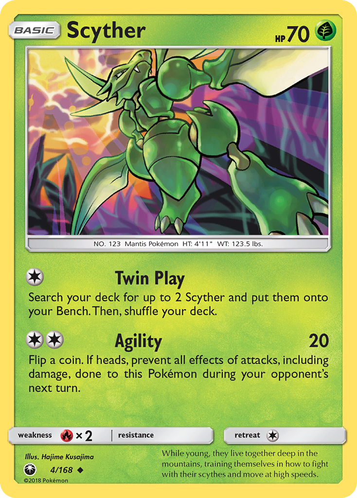 Scyther (4/168) [Sun & Moon: Celestial Storm] | Jomio and Rueliete's Cards and Comics