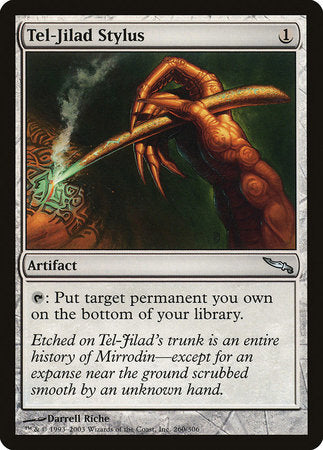 Tel-Jilad Stylus [Mirrodin] | Jomio and Rueliete's Cards and Comics