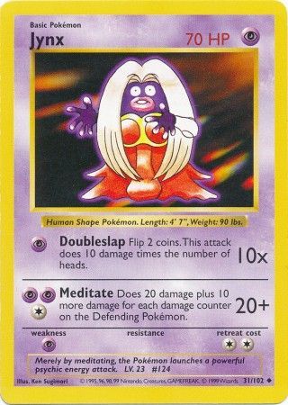 Jynx (31/102) [Base Set Shadowless Unlimited] | Jomio and Rueliete's Cards and Comics