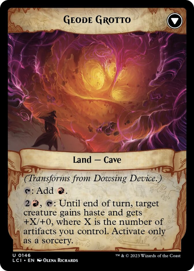 Dowsing Device // Geode Grotto [The Lost Caverns of Ixalan] | Jomio and Rueliete's Cards and Comics