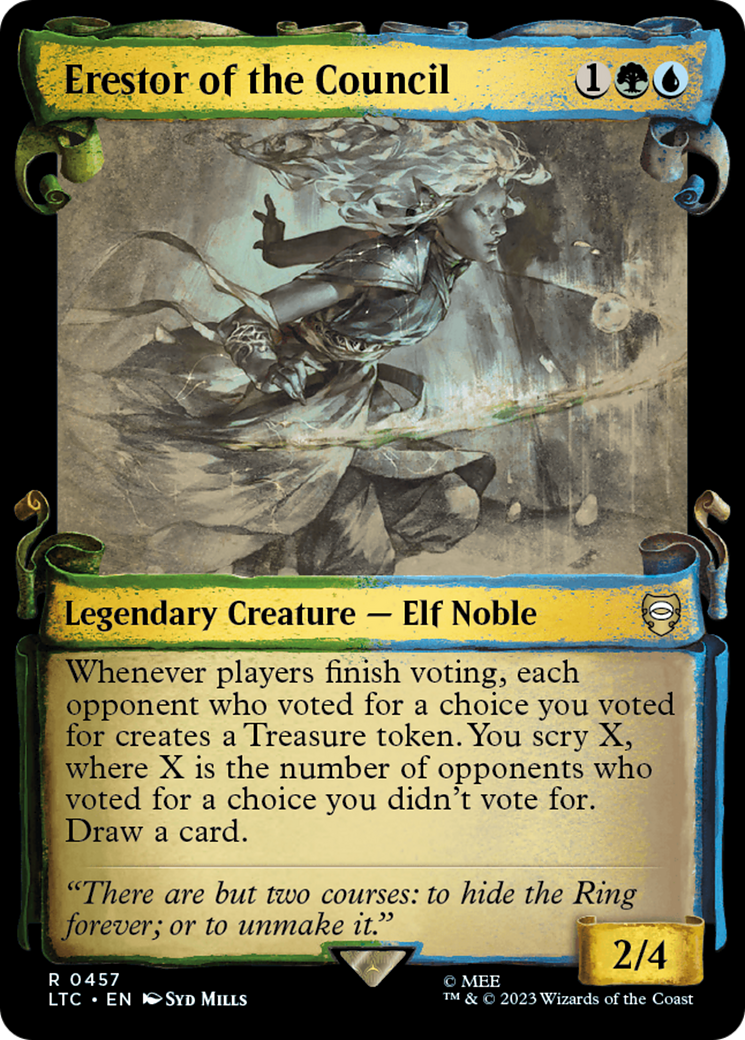 Erestor of the Council [The Lord of the Rings: Tales of Middle-Earth Commander Showcase Scrolls] | Jomio and Rueliete's Cards and Comics