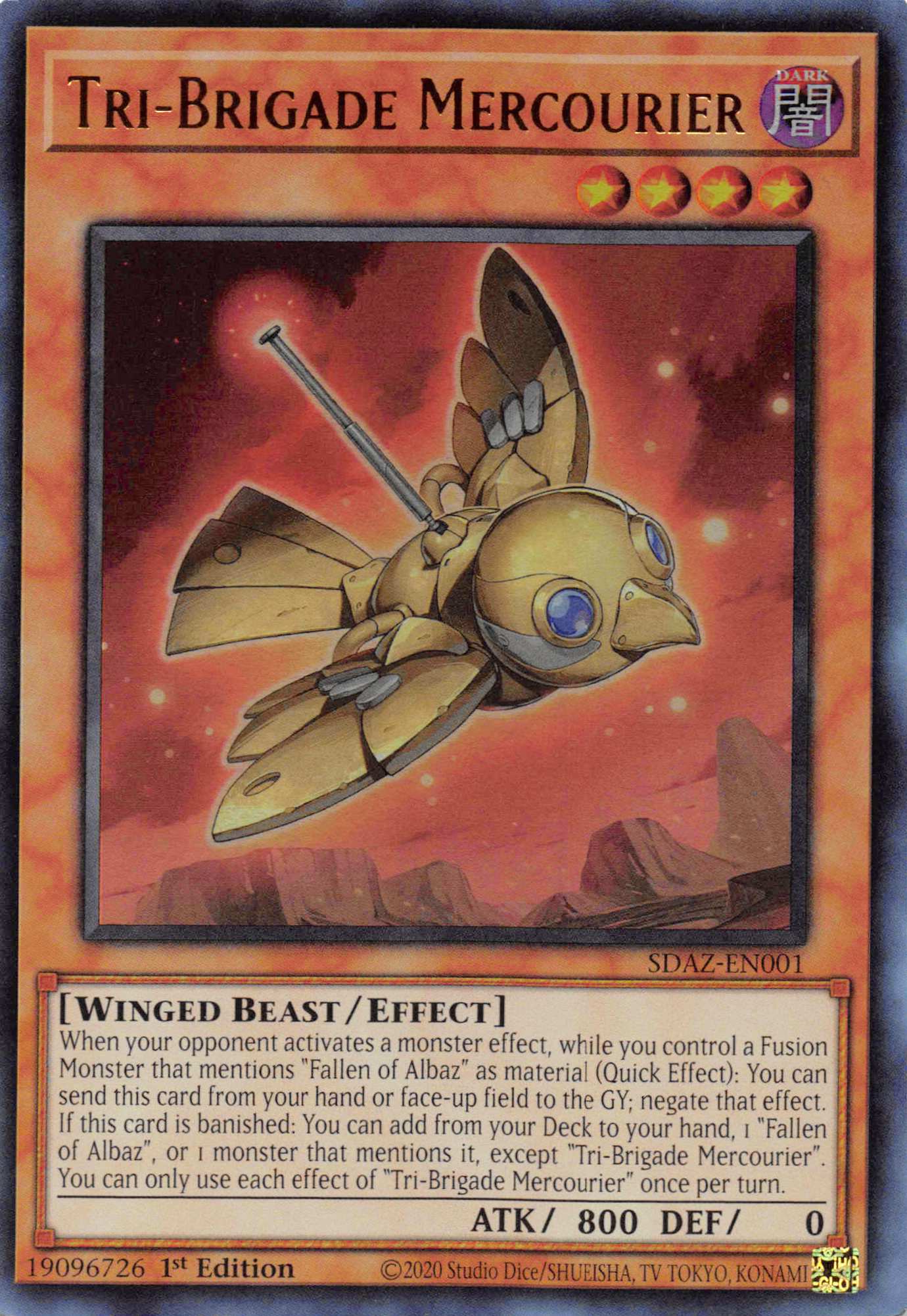 Tri-Brigade Mercourier [SDAZ-EN001] Ultra Rare | Jomio and Rueliete's Cards and Comics