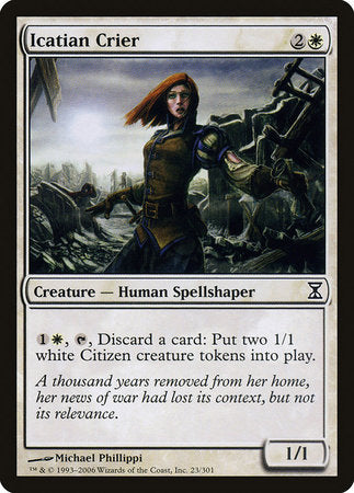 Icatian Crier [Time Spiral] | Jomio and Rueliete's Cards and Comics